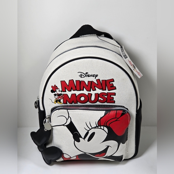 Disney Handbags - Disney Primark Minnie Mouse Canvas Backpack Nwt